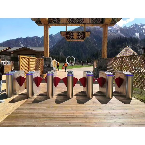 Smart Recognition Automatic Flap Barrier Gate For Scenic Area Entry Management