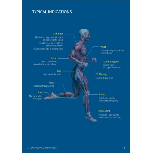 Portable Class I Shock Wave Physical Therapy Machine ABS And Steel ESWT Therapies For Pain Relief Physiotherapy Equipment
