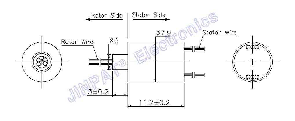 6 схем компактного скользящего кольца LPMS-06A