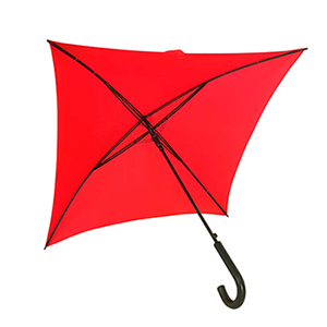 23 Inch 4 Panel Fashion Square Umbrella / Double Rib Umbrella