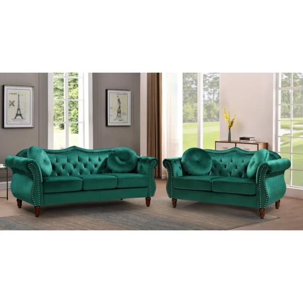 ODM OEM living room furniture factory wholesale price 3 seat SOFA 3+2 seat Loveseat Velvet fabric armrest Luxury