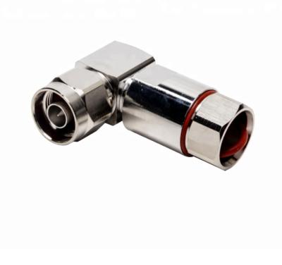 N-homem do conector do ângulo direito do RF para o cabo coaxial de 1/2