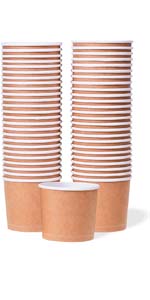 9-Oz Disposable Dessert Bowls For Hot Or Cold Food, 9-Ounce Party Supplies Treat Cups For Sundae, Frozen Yogurt