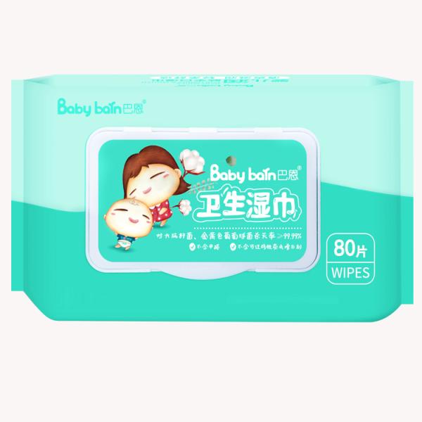 Natural Organic 99% Water Bamboo Fiber Baby Wet Wipes For Sensitive Skin
