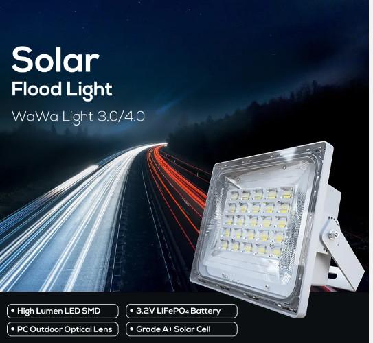 High-Quality Aluminum Floodlight Remote Control Outdoor Waterproof Stadium Garden Solar Led Flood Lights