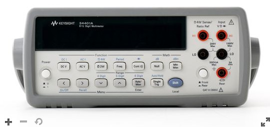 Keysight Agilent 34401A 6.5 Digit Resolution Digital Multimeter with True RMS AC Volts and Current and GPIB/RS-232 Connectivity