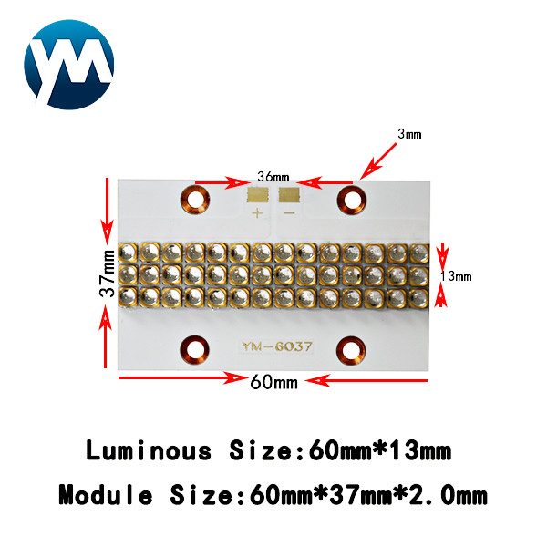 Подгонянный УЛЬТРАФИОЛЕТОВЫЙ объектив кварца лампы 120w 3535 SMD СИД для УЛЬТРАФИОЛЕТОВОГО принтера