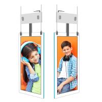 Digitas o teto de duas faces ultra fino de suspensão do painel LCD de 43 da polegada branca interna montou