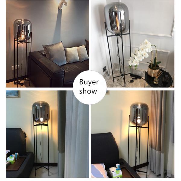 Настольная лампа ухода за больным шарика стекла живущей комнаты E27 нордическая постмодернистская 26*45cm