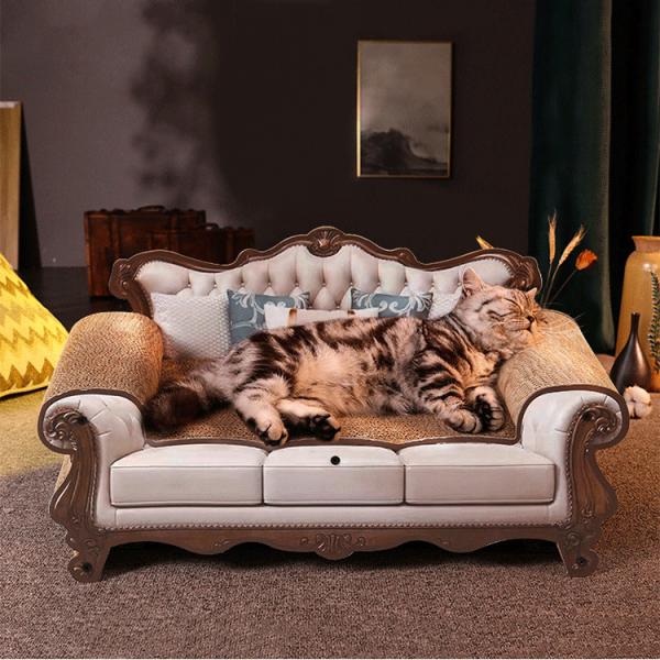 Premium Sofa Shaped Cat Scratching Board Eco Friendly Durable Pet Furniture for Indoor Cats