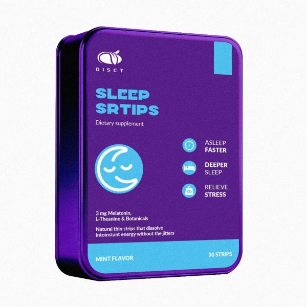 Mint Flavor Fast Dissolving Vitamin B12 Energy Oral Strips With Nootropic Cognitive Support
