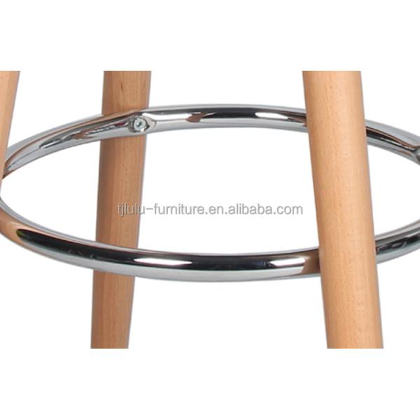 Bar Furniture Solid Wood Leg ABS Plastic Bar Chair for Modern High Stool Furniture