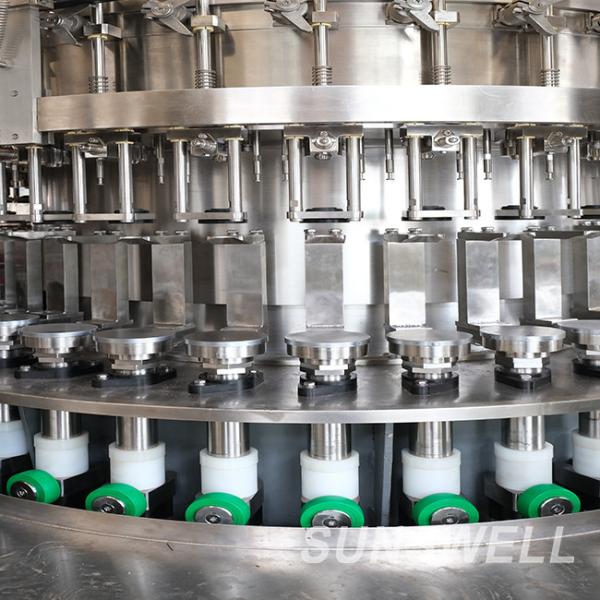 Fully Automatic Plastic Beverage Filling Machine Glass Bottled Soft Drink Dual Capping