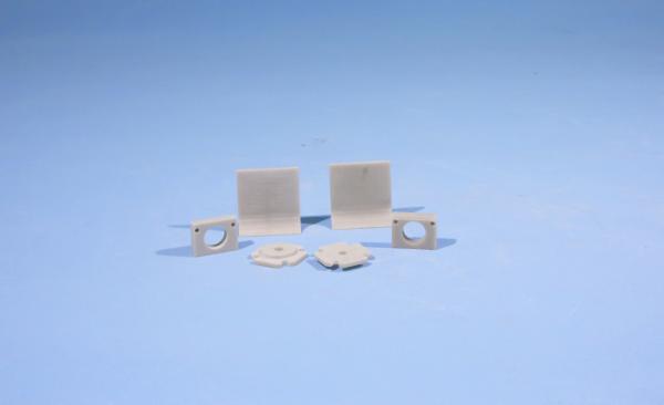 High Temperature Resistant Aluminum Nitride Ceramic Machinery Parts Natural Color
