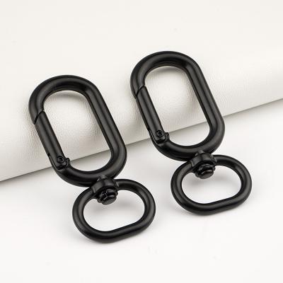 Metal Swivel Spring Clasp Hook High Grade for Handbag Accessory 18mm Black Snap Hook