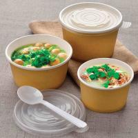 Containers alimentaires en papier jetable écologique Kraft avec couvercle