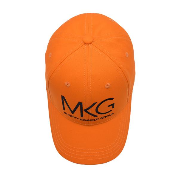 Structed Front Panel Six-Panel Baseball Cap Cotton Fabric With Embroidery Logo