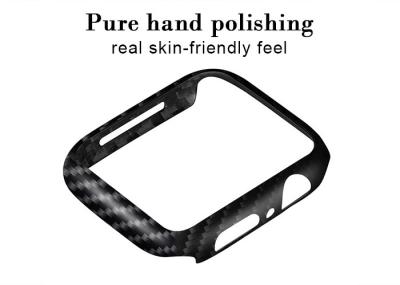 Black Color Matte Finish Carbon Aramid Fiber Apple Watch Series 4 Case
