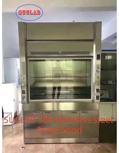 Custom Original Color Upgrade Your Stainless Steel  Ducted Fume Hood Lab Fume Hood Design fin Laboratory with 220V/10A  and 250mm Air Outlet