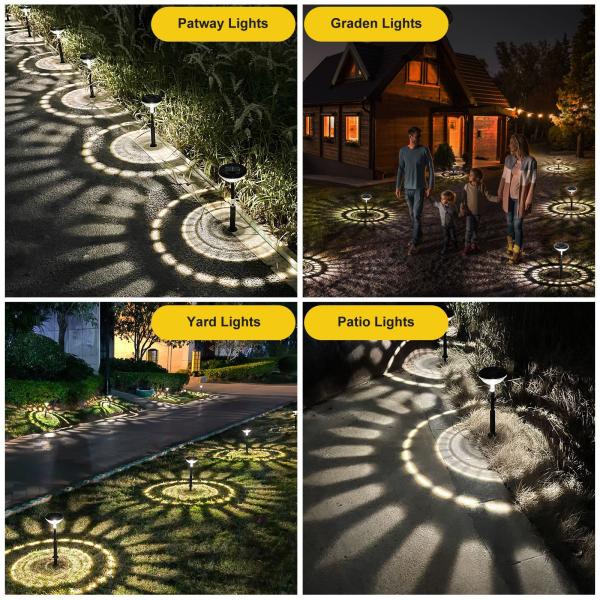 ABS PC Lamp Body Material Solar Pathway Lights Whole Decorative Solar Garden Lights