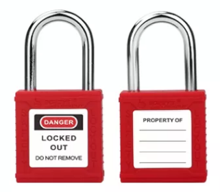 Rarlux High Quality Top Security Industrial Insulation Safety Durable Plastic Lockout Tagout Padlock Solid Brass Cylinder Short