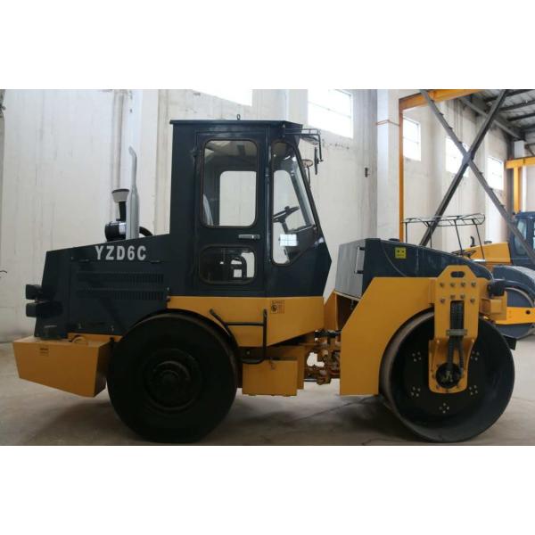 42 Kw Road Construction Equipment , Super 6 Ton YZ6C Closely Road Shoulder Compactor Single Drum Vibratory Roller