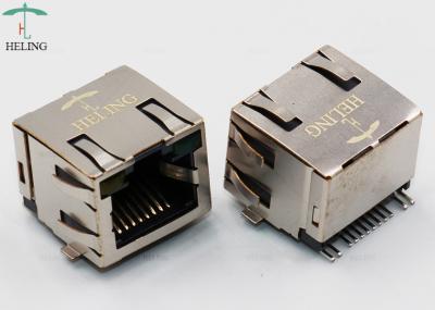 Único diodo emissor de luz modular portuário de SMT RJ45 Jack Connector With