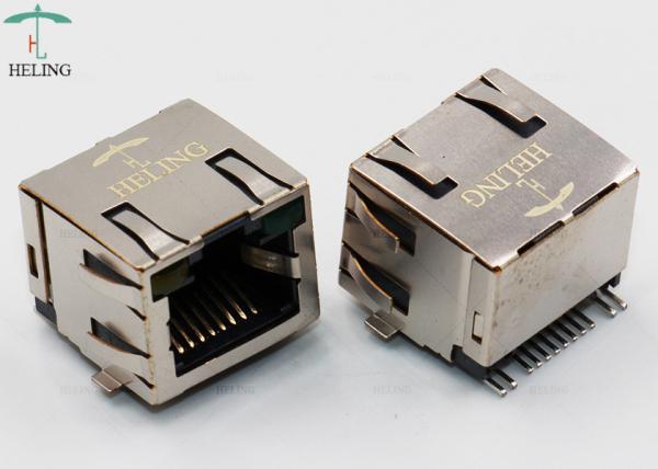 Único diodo emissor de luz modular portuário de SMT RJ45 Jack Connector With