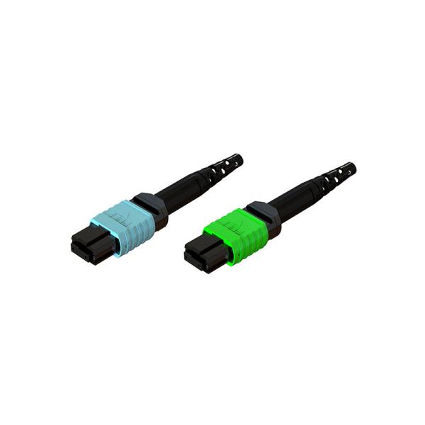 MPO connecteur de fibre optique pour le câble jumper avec une variété de couleurs dans la botte