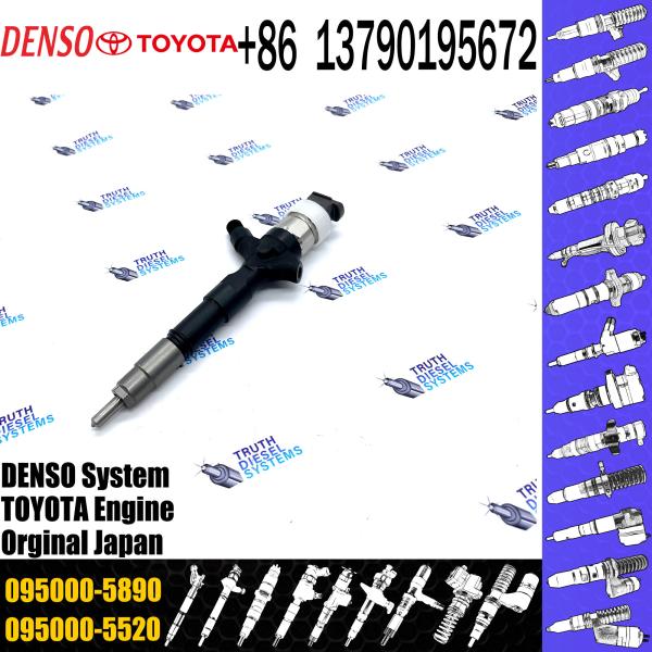 1KD-FTV Injetor de bocal de combustível do comboio comum 095000-6180 095000-5890 Para TOYOTA 23670-30080