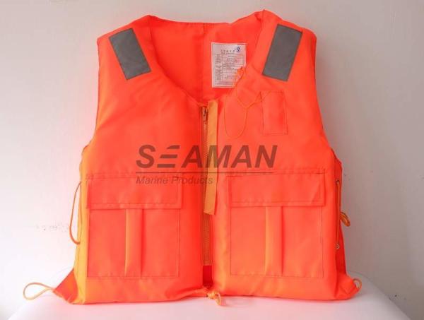 Marine Rigid Foam Orange Work Life Jacket 86-5 Adult Life Vest For Immigrants