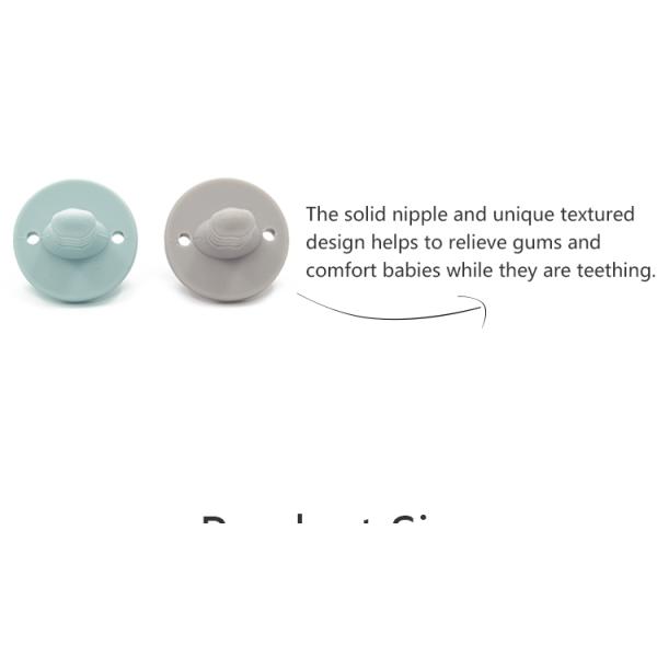 Cute Funny Animal 6.2cm ASTM Silicone Baby Pacifier Phthalate Latex Free