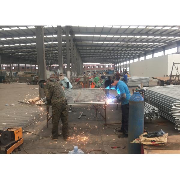 UK standard 38mm vertical tube and horizontal tube 25mm temp construction fence panels 2045mm*3450mm rental fence panels