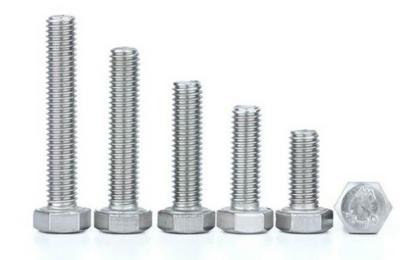 Durable Hexagon Head Bolt , M6-M52 Full Thread Bolt 6 Mm-300 Mm Length