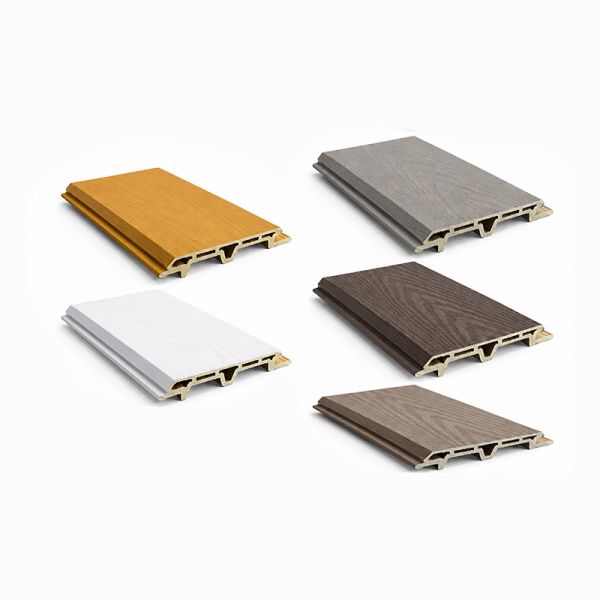 Hollow WPC Outdoor Wall Panels ASA Coextrusion Waterproof Eco-Friendly Exterior House Cladding