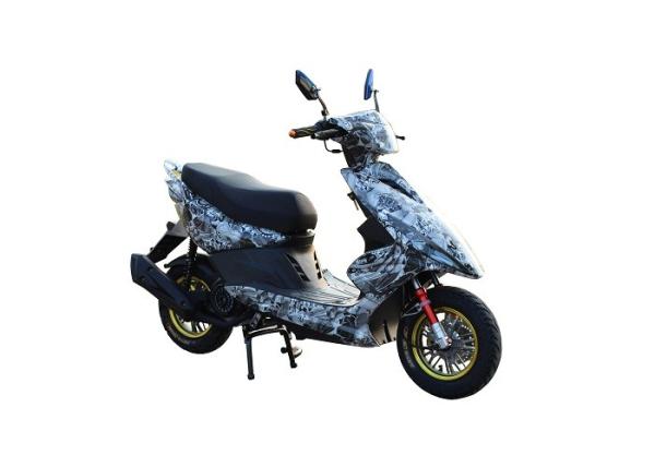 Iron Muffler Gas Motor Scooter Alloy Wheel Camouflage Color Electric  Kick Start