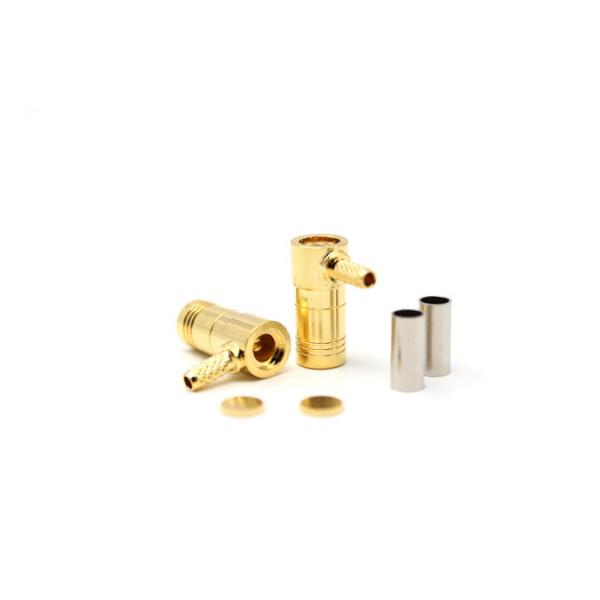 RF Connector SMB Female Right Angle For RG316 Cable Crimp