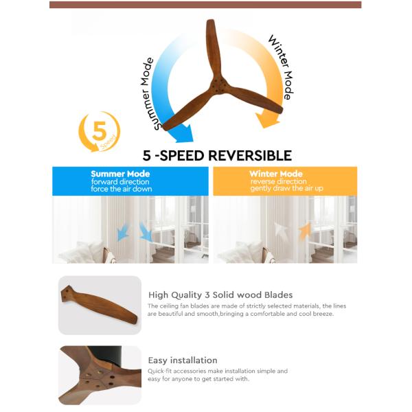 ceiling fan потолочный вентилятор украшения дома 220V 60w с мотором AC дистанционного управления