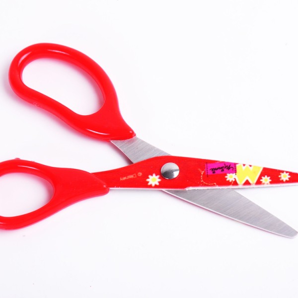 Creative stationary wholesale multifunction utility OEM 5 inch children safety cartoon scissors