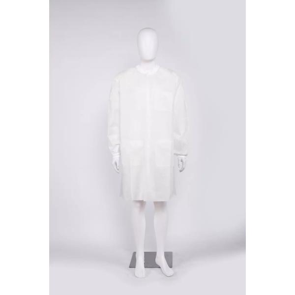 Stretchable Disposable Doctor Coat SMS Spunlace PP Disposable Medical Uniforms