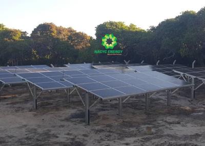 Pilha à terra solar econômica do sistema da montagem - trilhos de racking solares conduzidos
