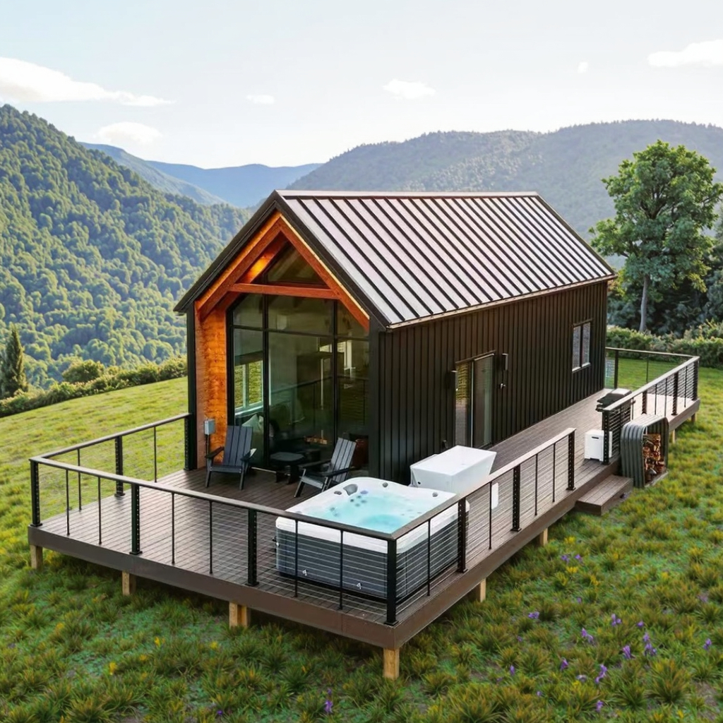Triangular Design Prefab House, Quick Assembly Customized Portable Multi-Functional Living Storage Unit