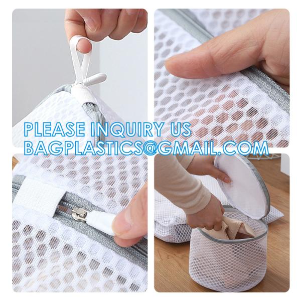 Mesh Laundry Bags for Delicates with Premium Zipper, Travel Storage Organize Bag, Clothing Washing Bags