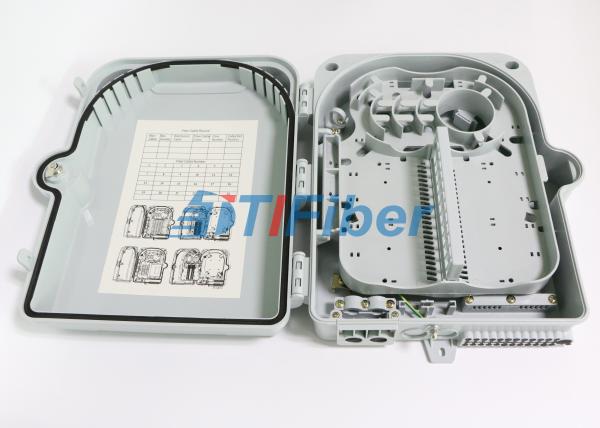 SC 12 Port Wall Mount Fiber Termination Box With ABS Plastic Housing