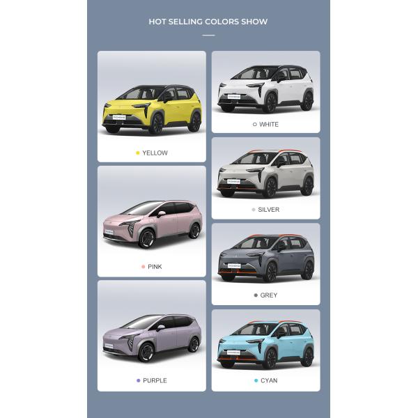 Left Hand Drive Electric Vehicles Aion Y EV Max Mileage 610km Yellow