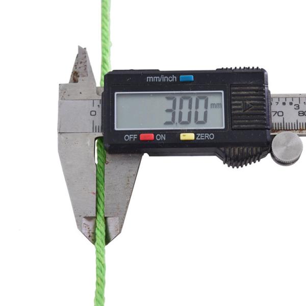 Зелёная 3-х нитейная витая нейлоновая веревка 3-миллиметровая макрамовая хлопчатовая веревка