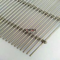 Barre de câble décorative en acier inoxydable filet métallique tissé pour rideau de façade