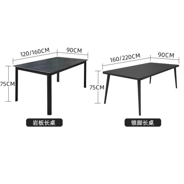 Outdoor Patio Furniture Set Waterproof UV-Resistant Rattan Dining Table and Chairs for Garden Terrace Courtyard and Open-Air Leisure