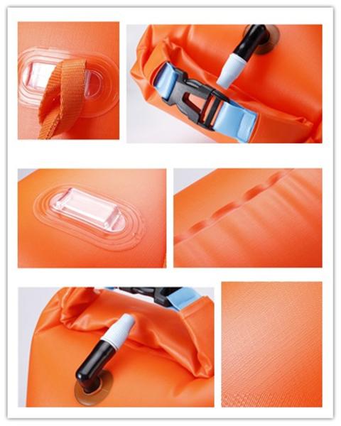 Outdoor Sail pull Inflatable floating dry bag,Open Water Swimming Swim Buoy