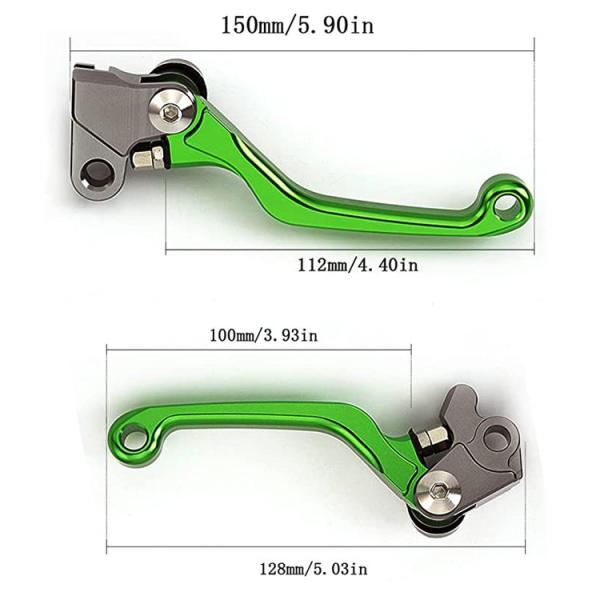 Kawasaki KX 125 Dirt Bike Parts Titanium Brake Clutch Levers for Repair/Replacement